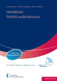 Henkilöstö PARAS-uudistuksessa