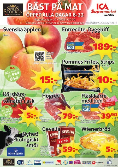ReklamGuiden Kalix v38 -15 (14/9-20/9)