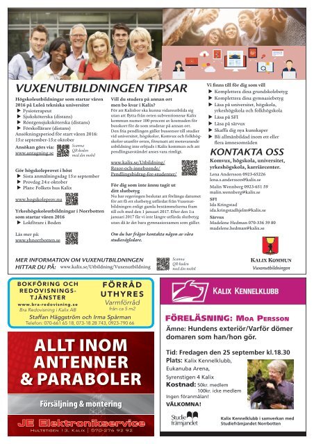 ReklamGuiden Kalix v38 -15 (14/9-20/9)