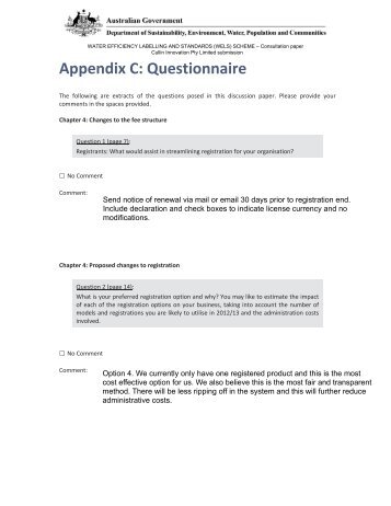 Appendix C Questionnaire