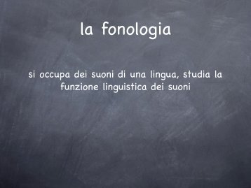 la fonologia