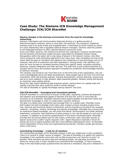 a legal knowledge management case study