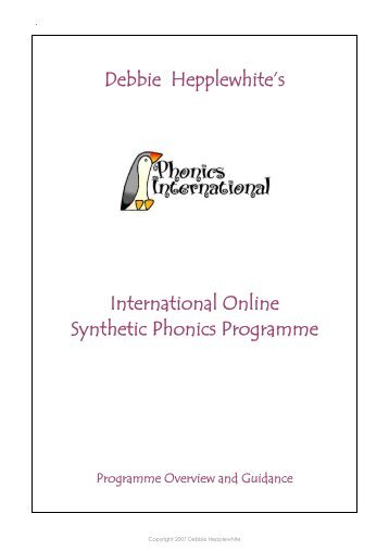 Debbie Hepplewhite’s International Online Synthetic Phonics Programme