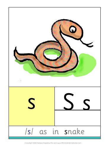/s/ as in snake