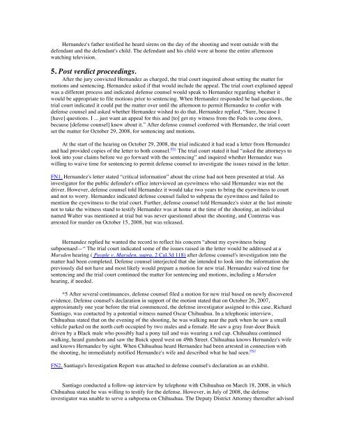 The PEOPLE Plaintiff and Respondent v Armando HERNANDEZ Defendant and Appellant