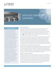 SRX1400 Services Gateway