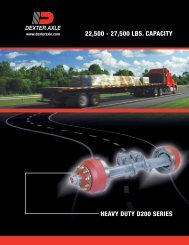 22,500 - 27,500 LBS. CAPACITY HEAVY DUTY D200 ... - Dexter Axle