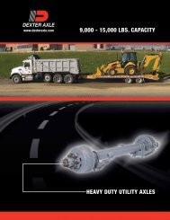 9,000 - 15,000 LBS CAPACITY HEAVY DUTY UTILITY AXLES