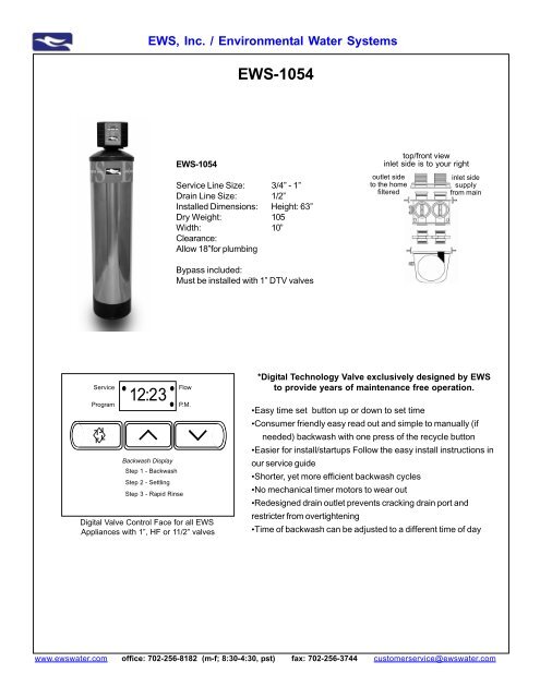 EWS-1054 - Environmental Water Systems