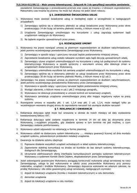Wzór umowy telemetrycznej (.pdf) - LPEC