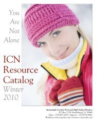 ICN Resource Catalog – Winter 2010 - Interstitial Cystitis Network