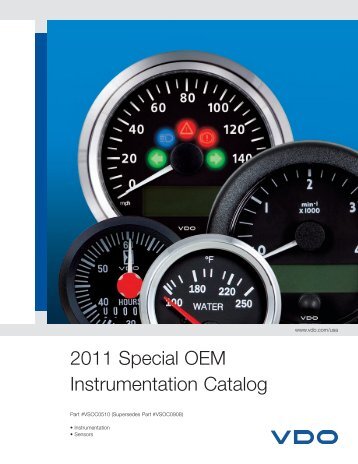 2011 Special OEM Instrumentation Catalog