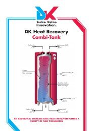 DK Heat Recovery Combi-Tank - DK-Kälteanlagen GmbH