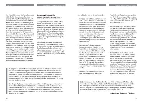 Kapitel 2 Yogyakarta-Prinzipien im Kontext - Hirschfeld-Eddy-Stiftung