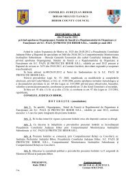 H.82_organigrama Paza si Protectie Bihor - Consiliul Judeţean Bihor