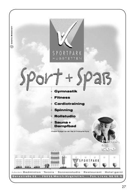 Sport Report - SV Hochdorf - Sonntag 13.09.2015