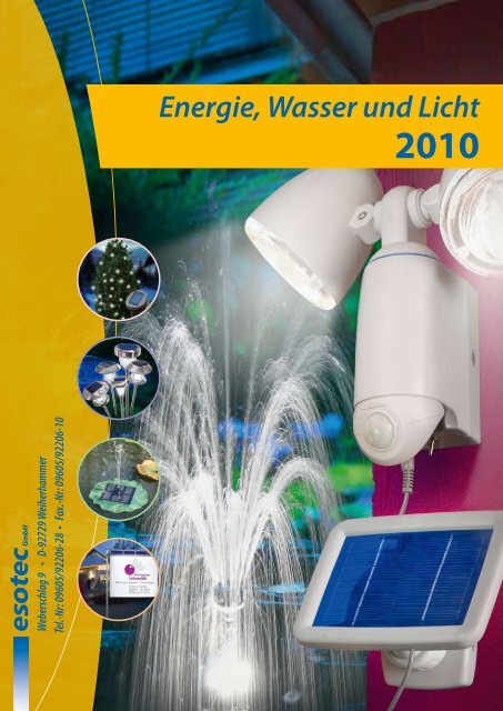 Energie, Wasser und Licht