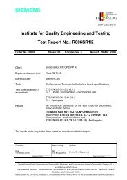 Institute for Quality Engineering and Testing Test Report No ...