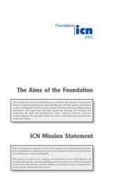 ICN Mission Statement The Aims of the Foundation - Neziskovky