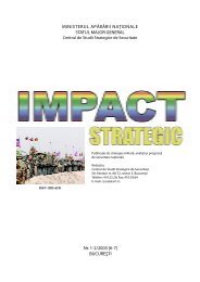 Impact strategic nr.6-7 - Centrul de Studii Strategice de Apărare şi ...