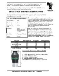 21mm ETHOS EYEPIECE INSTRUCTIONS