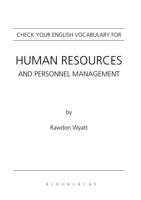 HUMAN RESOURCES