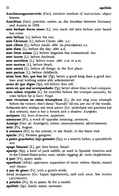 15,000 words and phrases from more than 50 languages and their