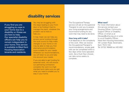 disability services