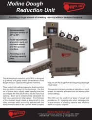 Moline Dough Reduction Unit