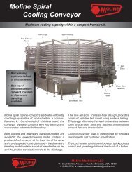 Moline Spiral Cooling Conveyor