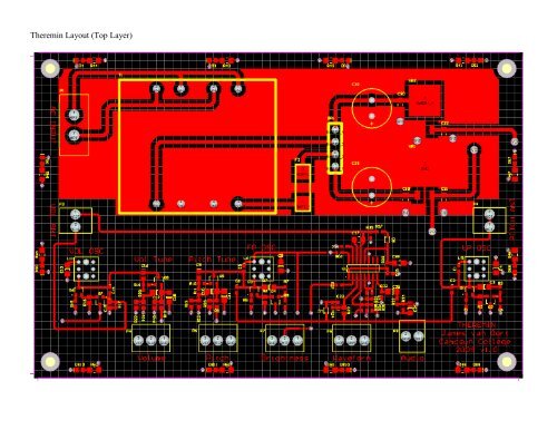 Theremin Layout (Top Layer)