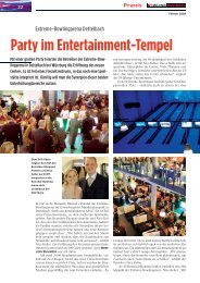 Party im Entertainment-Tempel - Dirmeier