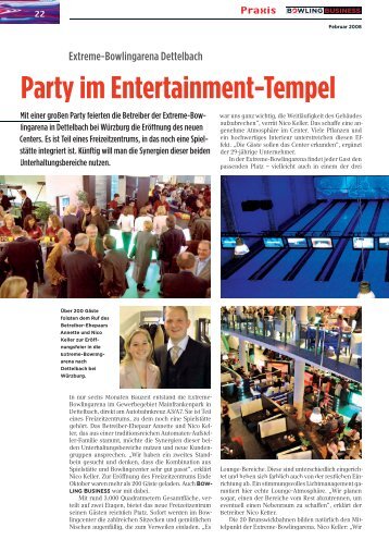 Party im Entertainment-Tempel - Dirmeier