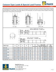 Caisson-Type Leads & Special Lead Frames