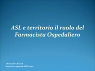 ASL e territorio il ruolo del Farmacista Ospedaliero