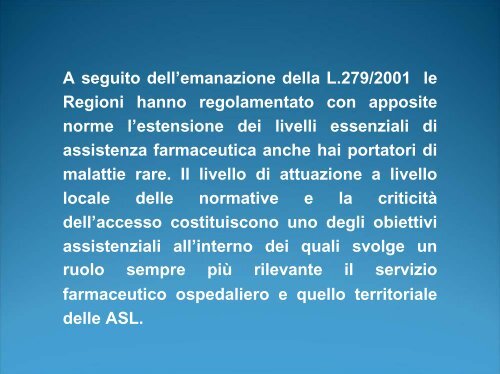 ASL e territorio il ruolo del Farmacista Ospedaliero