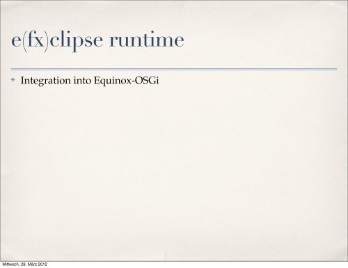 e(fx)clipse - JavaFX Tooling and Runtime
