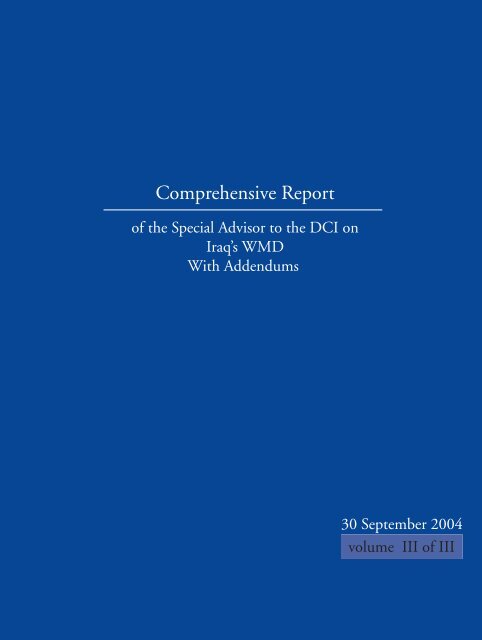 Comprehensive Report