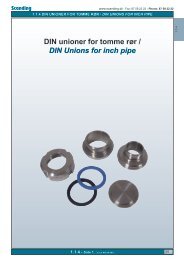 DIN unioner for tomme rør / DIN Unions for inch pipe