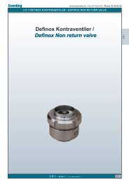 Definox Kontraventiler / Definox Non return valve