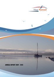 WTC Annual Report 2009-2010 (4.5 MB) - West Tamar Council