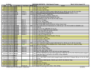 MR 103d Spec Trps - 103d infantry division