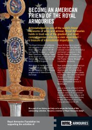 BECOME AN AMERICAN FRIEND OF THE ROYAL ARMOURIES