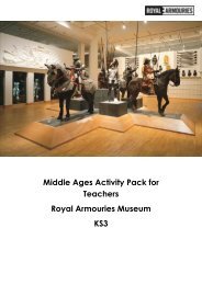 Middle Ages Activity Pack for Teachers Royal Armouries Museum KS3