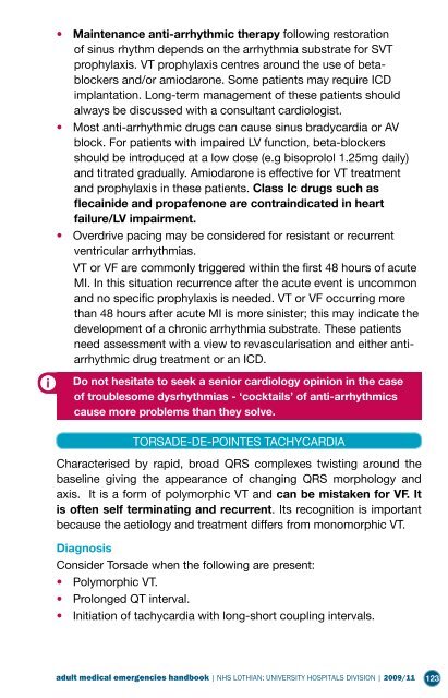 Adult Medical Emergency Handbook - Scottish Intensive Care Society