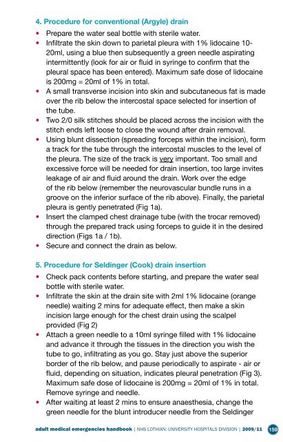 Adult Medical Emergency Handbook - Scottish Intensive Care Society