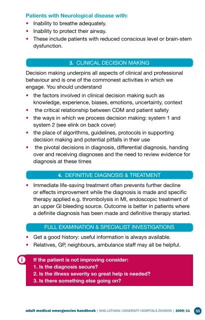 Adult Medical Emergency Handbook - Scottish Intensive Care Society