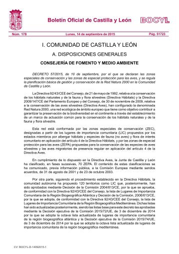 Boletín Oficial de Castilla y León I COMUNIDAD DE CASTILLA Y LEÓN