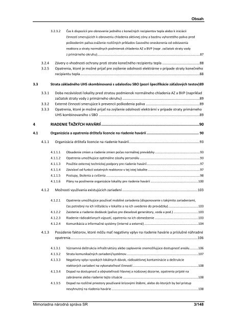 MIMORIADNA NÁRODNÁ SPRÁVA SLOVENSKEJ REPUBLIKY