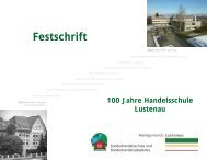 Festschrift 100 Jahre Handelsschule Lustenau